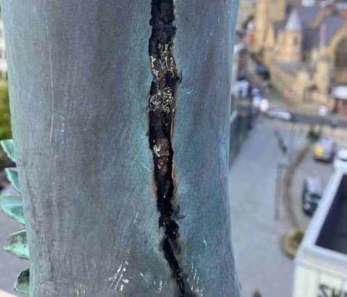 As the statue is grade II*-listed, Sheffield City Council must give the green light before any repairs are carried out.