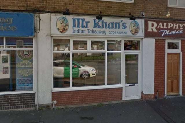 Mr Khan's Indian Takeaway, on Micklebring Grove, Conisbrough, has a top food hygiene score.