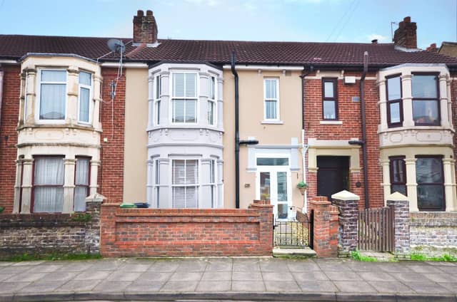 This three bedroom family home in Stride Avenue, Copnor, is on the market for offers in excess of £380,000. It is listed by Chinneck Shaw.