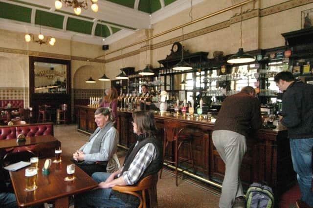 "This was originally the first class refreshment room for Sheffield Midland Station, built in 1904. After years of neglect, the main bar area was the subject of an award-winning restoration retaining many original features, and opened in 2009."