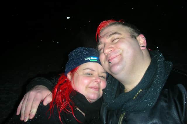 Claire with husband Jason Mercer, who died on the M1 in South Yorkshire at Junction 34 in 2019 when he was struck by a lorry.