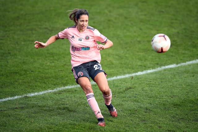 Courtney Sweetman-Kirk of Sheffield United Women has urged fans to get behind England at UEFA Euro Women's 2022 (pic: Bryn Lennon/Getty Images)