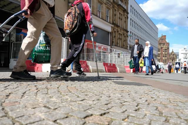 Footfall figures from Place Informatics, gathered by tracking people’s mobile phones, show a 40 per cent increase on Tuesday in Sheffield this year.