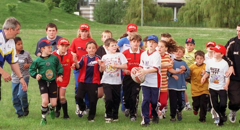 A fun rugby themed day took place at the Dome in 1998.