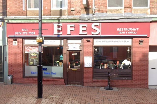 Efes is rated 4.5 stars out of five based on 458 reviews on TripAdvisor. The Mediterranean and Turkish restaurant serves Halal dishes, as well as vegan and gluten-free options. It serves traditional dishes along with burgers, wraps and salads. Location: 278-280 Glossop Road, Broomhall.