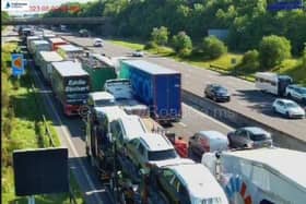 Traffic is building after a lorry crash on the M1 Northbound near J29. It is likely to cause delays for any cricket fans driving to Headingley for the Ashes.