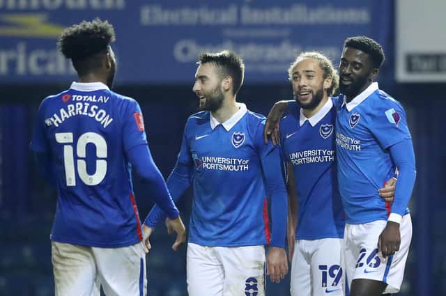 Pompey were in fine goalscoring form against King's Lynn in the FA Cup.  Picture: Naomi Baker/Getty Images