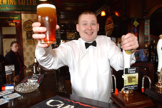 Graham Robertson at the Robin Hood pub in 2005.