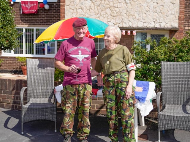Dennis and Sylvia Taylor at Mayfield Crescent, Askern. Photo: Chris Bevan