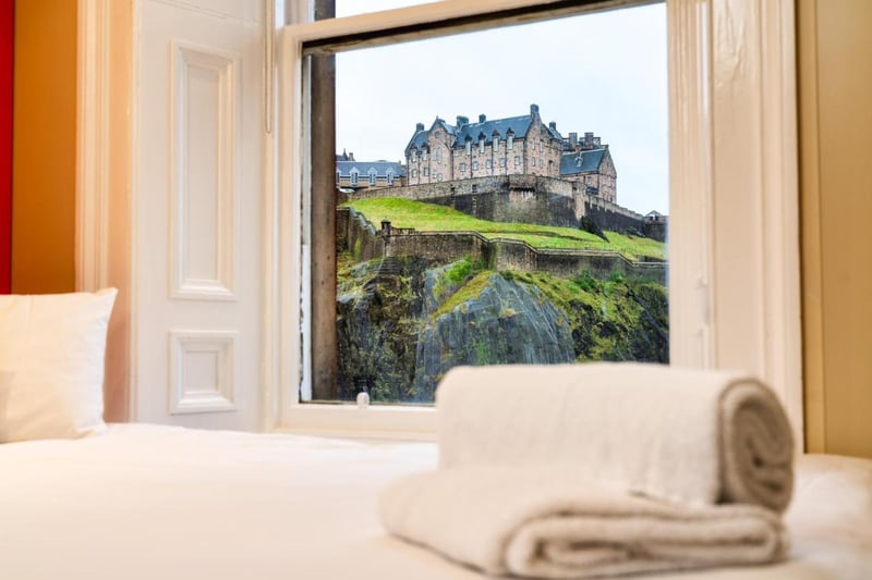 It may be no-frills, but there's nothing basic about the views over Edinburgh Castle you get from some rooms at the easyHotel on Princes Street. Just a short walk away from the Royal Mile a room for trwo people for a weekend at festival time costs £207.