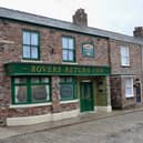 The Rovers Return Inn on the Coronation Street set. (Photo by Richard Martin-Roberts/Getty Images)