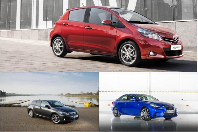 The Toyota/Lexus family has this class locked out with a variety of hybrids models upholding its reputation for reliability.
Toyota Yaris Hybrid (2011 - 2020) 100.0%; Lexus CT (2011 - present) 98.0%; Lexus IS (2013 - present) 97.6%