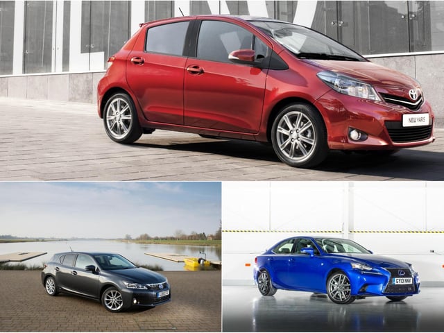 The Toyota/Lexus family has this class locked out with a variety of hybrids models upholding its reputation for reliability.
Toyota Yaris Hybrid (2011 - 2020) 100.0%; Lexus CT (2011 - present) 98.0%; Lexus IS (2013 - present) 97.6%