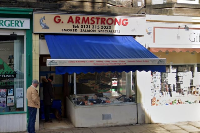 Smoked salmon specialists G. Armstrong, on Raeburn Place, are equally highly praised for their scallops. One shopper said: "You always get superb product and friendly service. Best smoked salmon ever."
