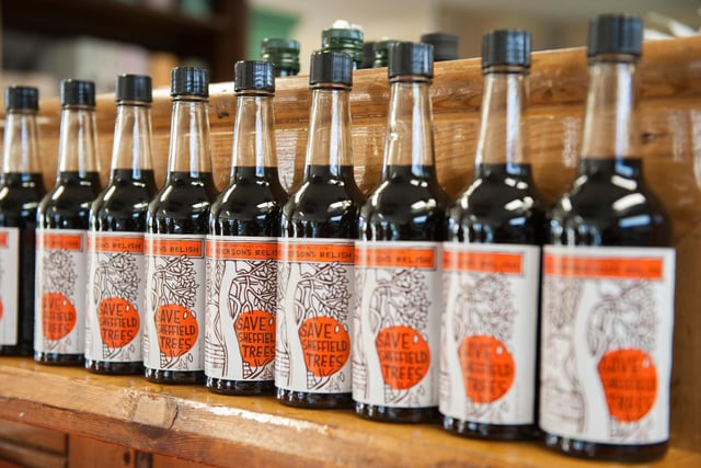 Tree campaigners in Sheffield 'branched out' with a special bottle of Hendersons Relish