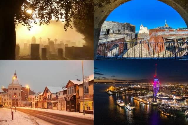 A collage of four of the beautiful Portsmouth photos shared by our readers in this photo gallery.