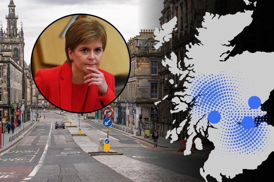 Here are the 11 Scottish areas with the highest Covid rates ahead of First Minister Nicola Sturgeon's announcement today.
