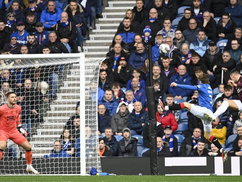Lawrence Shankland put Hearts ahead inside five minutes - but goals from James Tavernier and Danilo handed the points to Rangers.