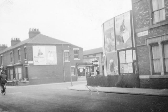 The junction of Hart Lane and Duke Street. Do you remember when it looked like this? Photo: Hartlepool Library Service.