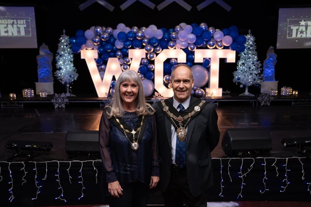 The mayor and mayoress of Worksop, councillor Tony Eaton and his wife Julia.