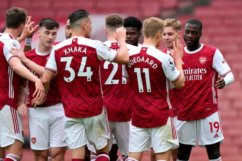 The Gunners finished the 2020/21 season in 8th but are predicted to do better this time around. Mikel Arteta's side are sixth favourites for the title at 80/1 and 66/1 for the drop.