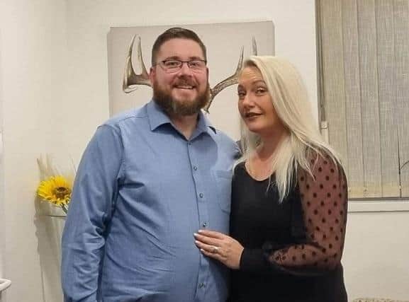Tom and Kirsty Sweeney have celebrated their 11th wedding anniversary by getting their names engraved on the Heart of Steel sculpture at Meadowhall in Sheffield
