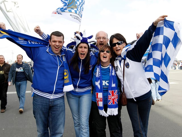 Blues fans outside Wembley