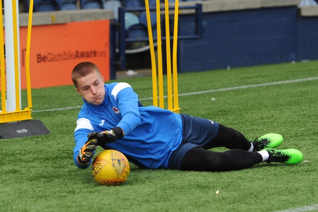 The teen 'keeper gets to grips with pre-season.