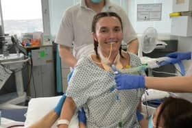 Katya recovering in hospital