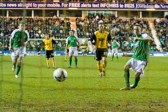 Hibs' golden generation of young players tore apart a Livingston side destined for the drop. Derek Riordan and Steven Fletcher each nabbed a double, while Garry O’Connor also got in on the act for Tony Mowbray’s side.