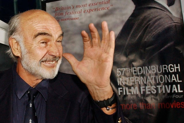 Sir Sean Connery, patron of the Edinburgh Film Festival arrives at UGC  Fountainbridge in Edinburgh to attend a screening of the film Afterlife. PA Photo : David Cheskin.