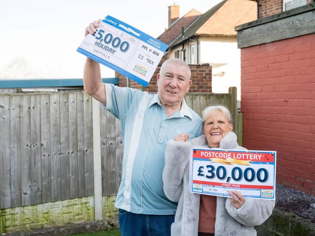 Jan Frost and Mick Frost. A grandma-of-ten who won £35,000 by secretly entering The Post Code Lottery plans to buy her pigeon-fancying husband a pricey new bird hut with her prize money. Jan Frost, 75, scooped the five-figure sum on Monday (Feb 13) after she started taking part in the weekly draw two years ago without telling Mick Frost, 79.