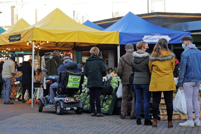 Shoppers pictured at the Market Place. Picture: NDFP-22-12-20-ChristmasShopping 4-NMSY