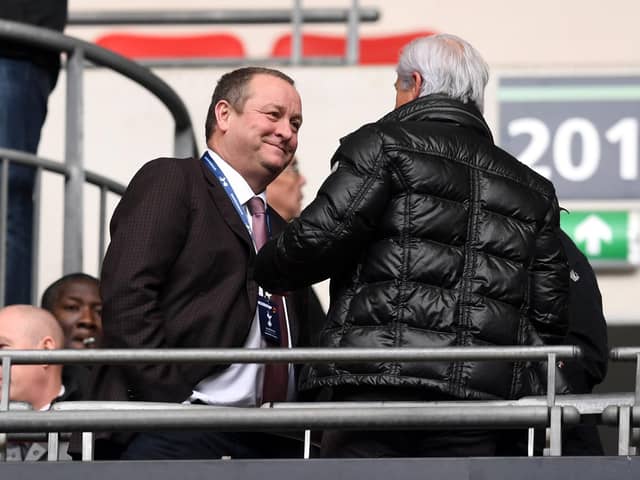 Mike Ashley during his time in charge of Newcastle United (photo by Michael Regan/Getty Images).