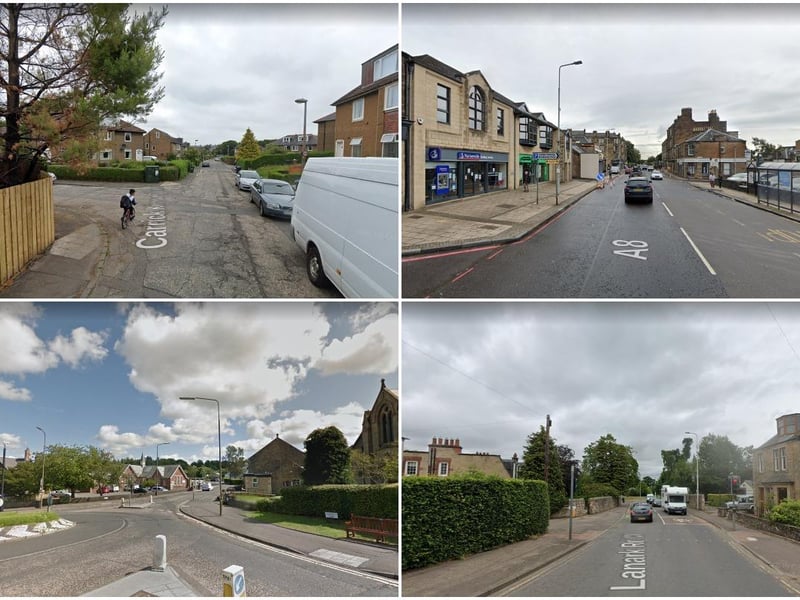 Carrick Knowe, Corstorphine South, Balerno and Bonnington Village and Currie West.