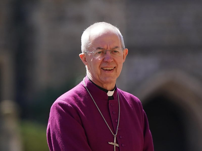 The Archbishop of Canterbury Justin Welby at Windsor Castle, Berkshire, prior to the funeral of the Duke of Edinburgh.