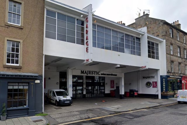 The former Southside Garage at Causewayside was designed by the acclaimed Sir Basil Spence in 1933 influenced by architectural pioneer R. M. Schindler’s Lovell Beach House in Los Angeles. The building still bears its red ‘garage’ signage in a distinct art deco font and is protected by Historic Environment Scotland with a Category B listing. (Pic: Google Maps)