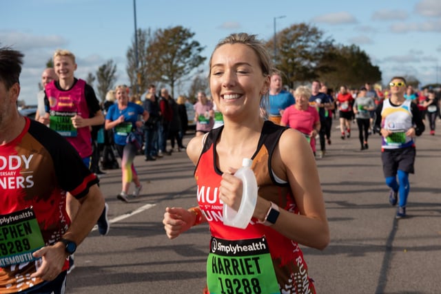 Action from the Great South Run. (201019-246)