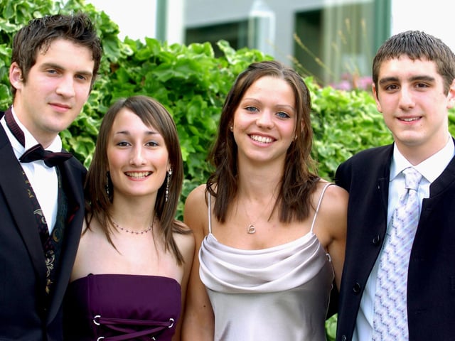 Brookfield School Prom.....Baldwins Omega...LtoR. Wesley Wright,Sophie Leteve,Hannah Lawrence,James Marples