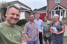 Brendan Clarke-Smith joined Alexander Stafford on the campaign trail to support Julia Hall, the Conservative candidate for Dinnington.