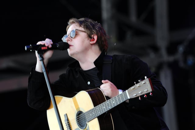 Lewis Capaldi performs at Victorious Festival in 2019.