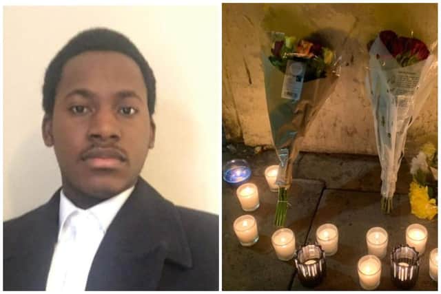 A candlelit vigil was held on Friday night for Mohamed Issa Koroma, who was stabbed to death on High Street in Sheffield on September 17.
