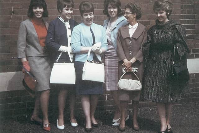 Patricia Eales (far right) with friends in in the late 1950s.