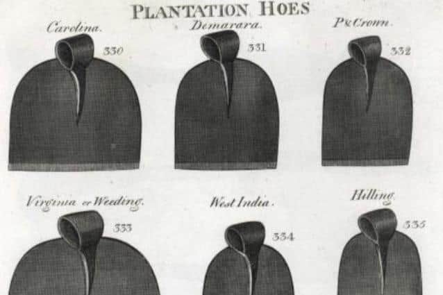 Plantation hoes sold by Joseph Smith of Sheffield, 1816