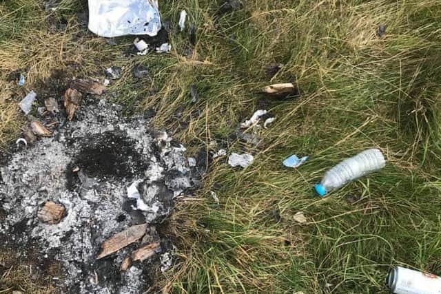 A Sheffield angler has expressed his frustration at a 'fellow' fisherman for leaving rubbish in a nature reserve.