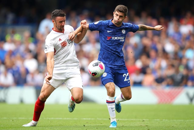 Despite only recently signing a new contract with Sheffield United in March, the bookies have priced up Chelsea at 3/1 to sign Blades defender Enda Stevens this summer. (Paddy Power). (Photo by Warren Little/Getty Images)