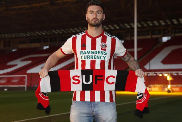 Gary Madine is expected to make his Sheffield United debut against Queens Park Rangers this weekend: Simon Bellis/Sportimage