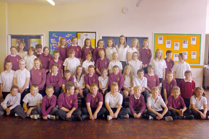 Getting ready to leave for 'Big School' at St Cuthbert's RC Primary in 2009. Have you spotted a familiar face?