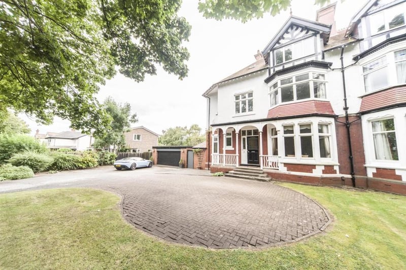 The imposing house, which is on the market for £545,000, is nestled between properties of similar calibre.