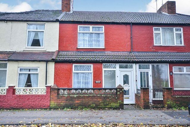 This two bedroom terrace has  a large garden. It is being marketed by Your Move.